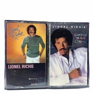 Fitas cassete músicas músicas vtg conjunto lote misto 2 pares vintage rock pop soul Lionel Richie dançando no teto bate