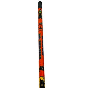 Vintage Pencil school advertising writing instrument wood new old stock unused memorabilia collectible vtg Halloween Trick Treat witch cat