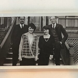 Antieke kabinetskaart Foto foto foto foto foto spookhuis ephemera enge griezelige horror vintage vroege jaren 1900 Grace Family Illinois IL