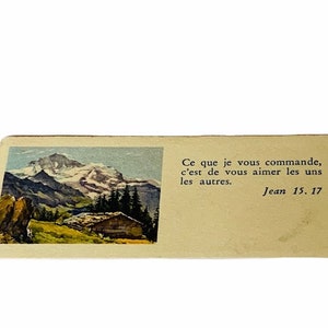 HOLY PRAYER CARD vintage Catholic Christian Jesus Christ Mary God paper antique ephemera church gift decor 1954 Switzerland confirmation