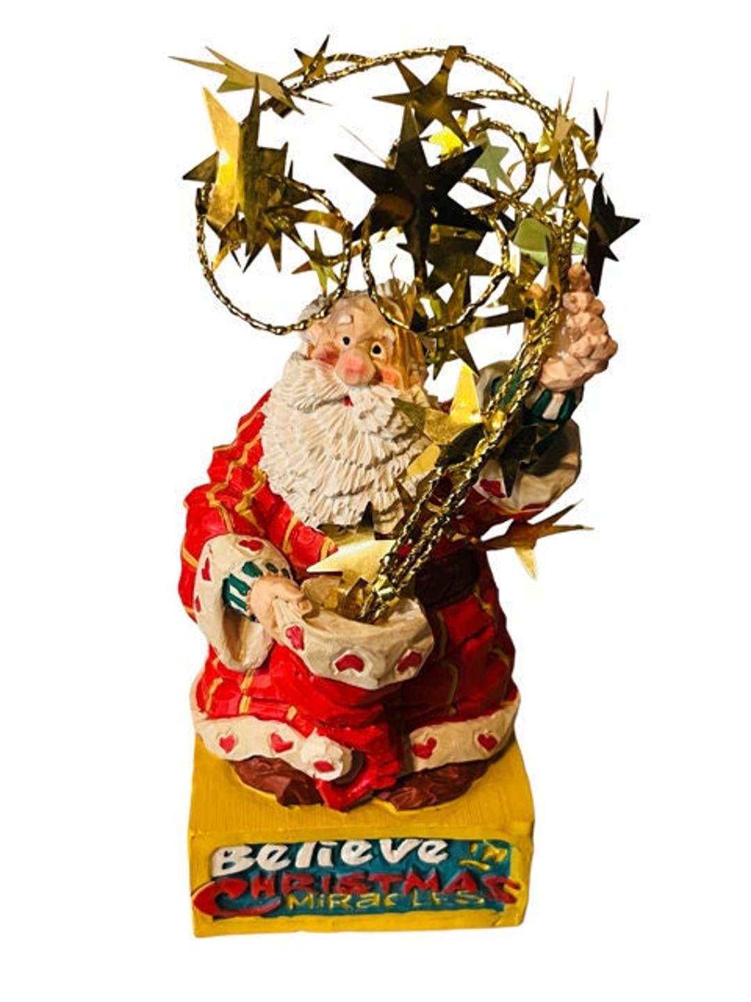 House of Lloyd Santa Claus Figurine Christmas Believe Miracles Holiday