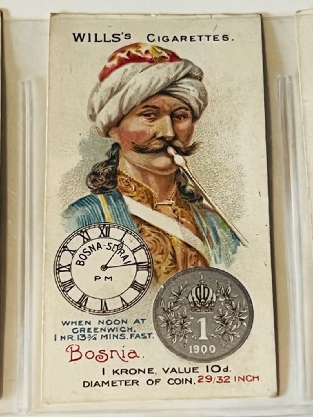 Buy Wills Time Money Cigarette Tobacco Trading Card 1908 WD Bristol HO  Bosnia Krone Online in India