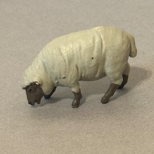 Vintage Plastic Farm Animal Britains Deetail 1972 Miniature Sheep Lamb Gray