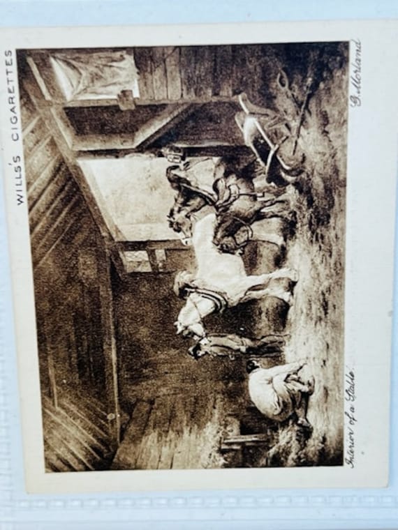 Wills Cigarette Tobacco Card 1916 Celebrated Pictures Stable