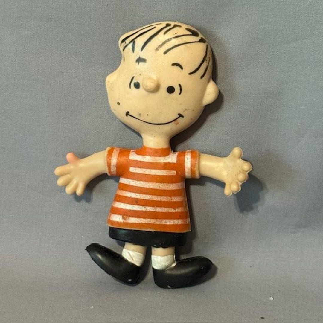 Vintage Linus Bendy Peanuts Toy Figure Snoopy Charlie Brown 1969