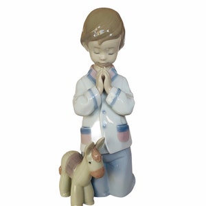 LLADRO NAO STATUE spain daisa sculpture figurine porcelain vintage vtg decor gift Spanish art 6582 Bless Us All donkey mule