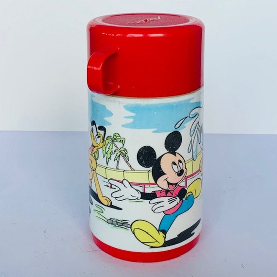 VINTAGE LUNCHBOX THERMOS 1980 Aladdin plastic col… - image 4