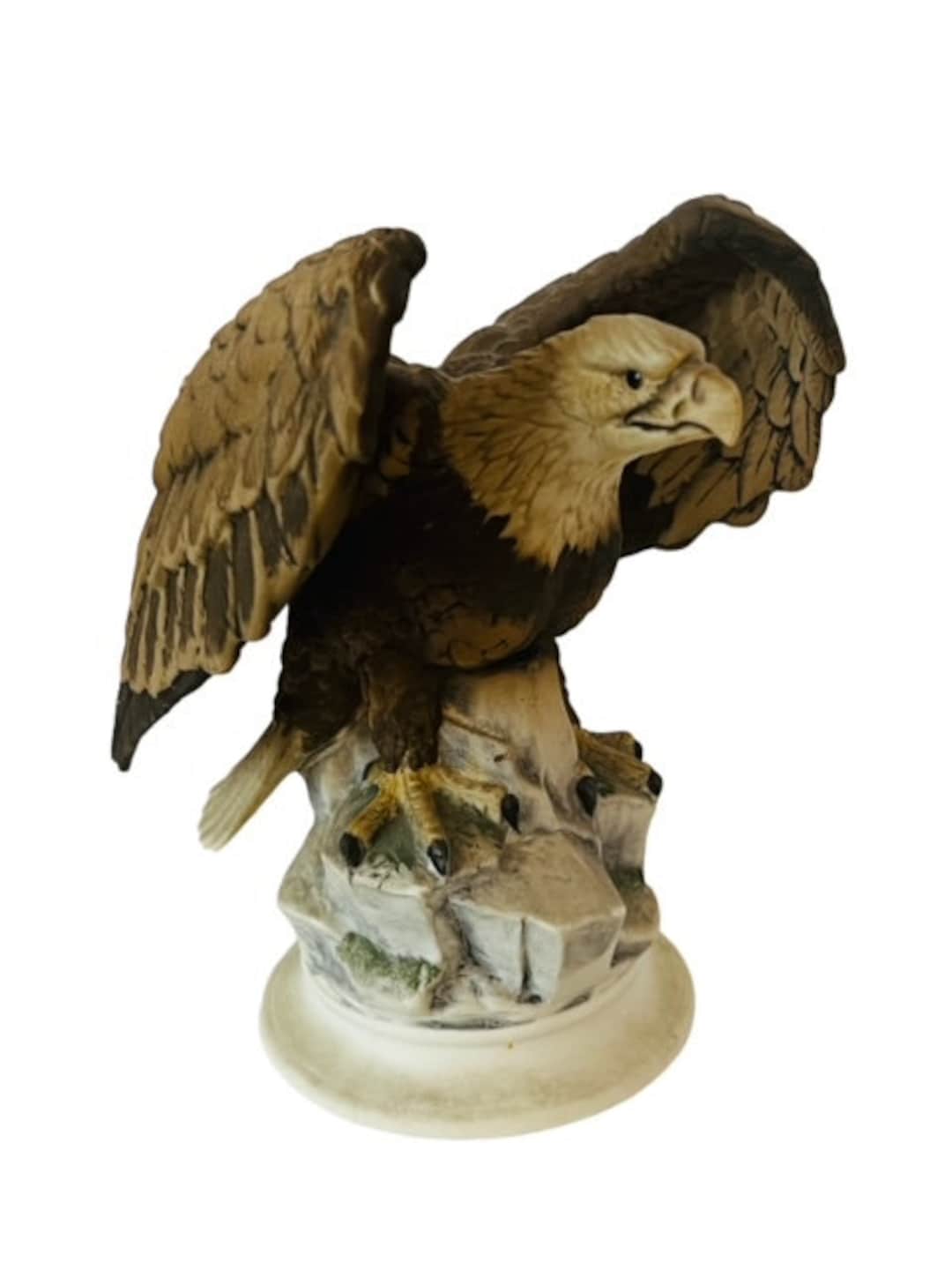 Lefton American Bald Eagle Figurine Porcelain Sculpture Japan Etsy