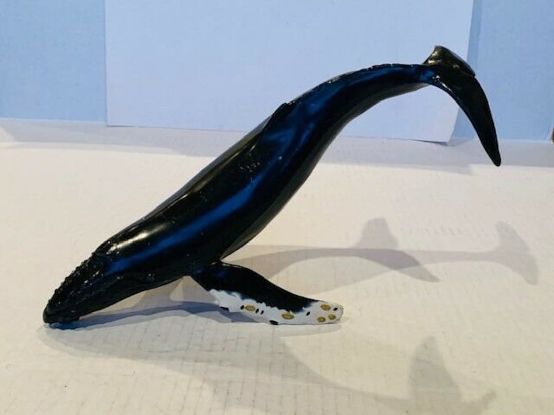 Safari Humpback Whale Plastic Rubber Animal Figure Toy 1991 | Etsy