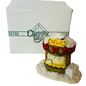 Charming Tails figurine mouse Fitz Floyd anthropomorphic Reginald Newsstand News
