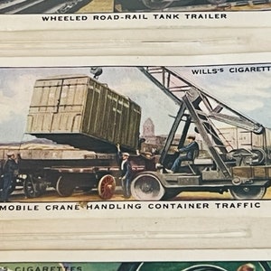Tarjeta de ferrocarril Tren Equipo ferroviario 1938 HO Wills Imperial Mobile Crane WD 37