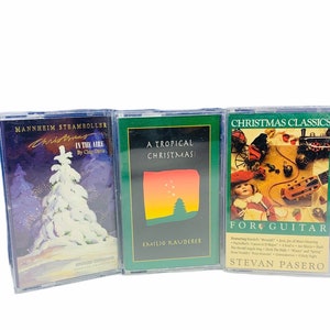 Cassette tapes music song album hit vtg set vintage pop rock roll classical religious Christmas holiday stevan pasero tropical chip davis
