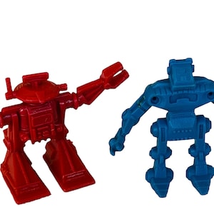 ARCO ROGUN ROBOT 1983 figure space toy galaxy laser team tim mee miniature plastic droid anime bot kaiju shogun warrior Blue Gort rom lot