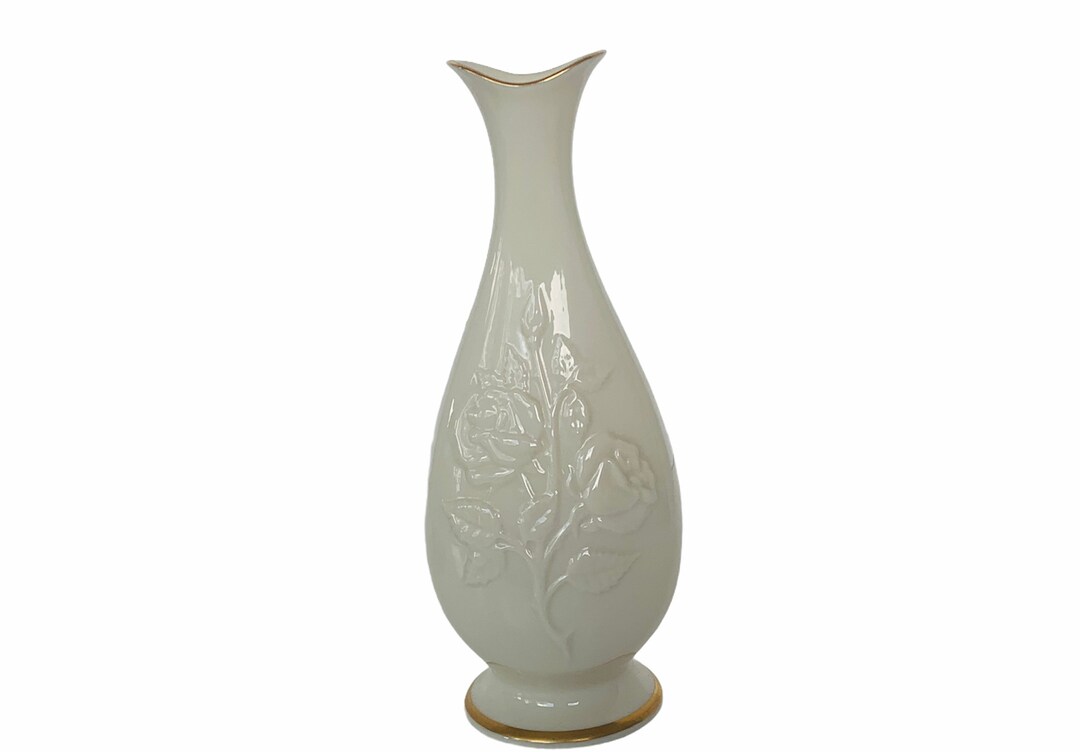 Lenox Flower Vase Vintage Retired Limited Edition Gold Porcelain
