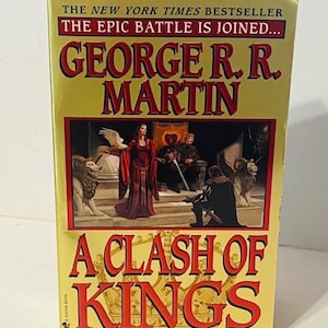 Clash Kings George Martin Fantasy Novel Paperback Book 1999 saga Bantam vtg