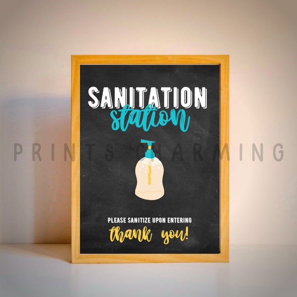 Sanitation Station - Wash Your Hands - Covid Classroom - DIGITAL DOWNLOAD