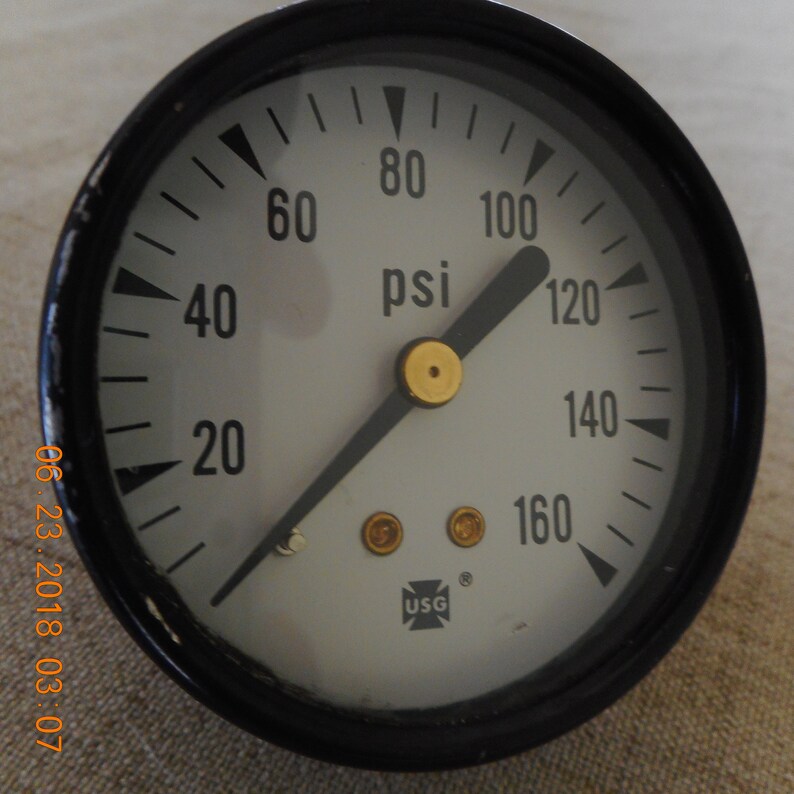 Vintage Air Pressure Gauge US Gauge Etsy