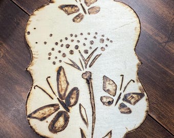 wood burning art