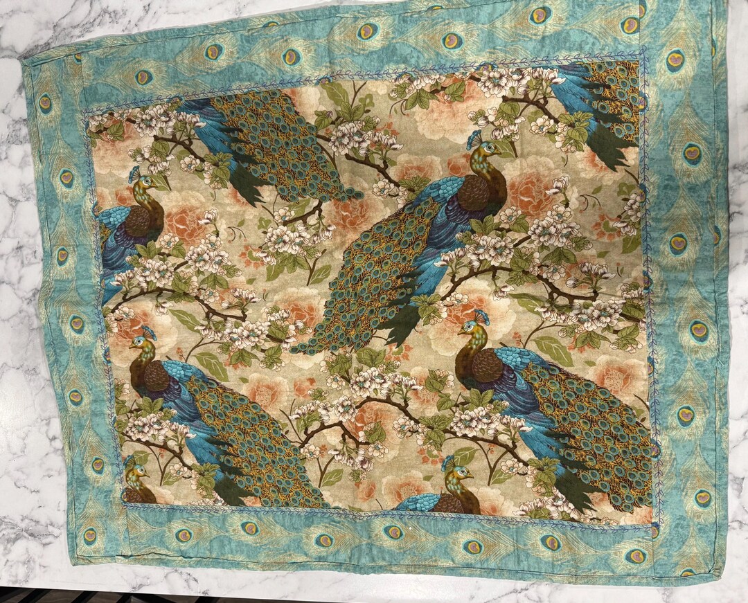 Peacock Table Runner - Etsy