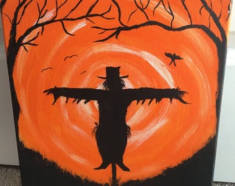Scarecrow canvas art