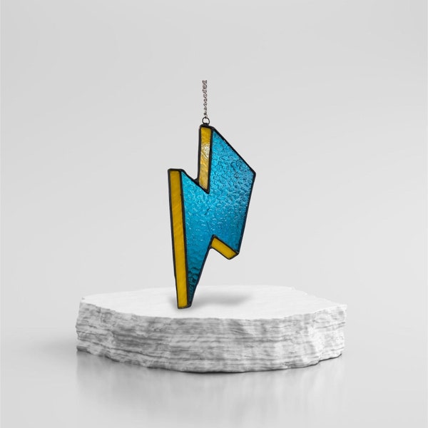 Stained Glass Lightning Etsy