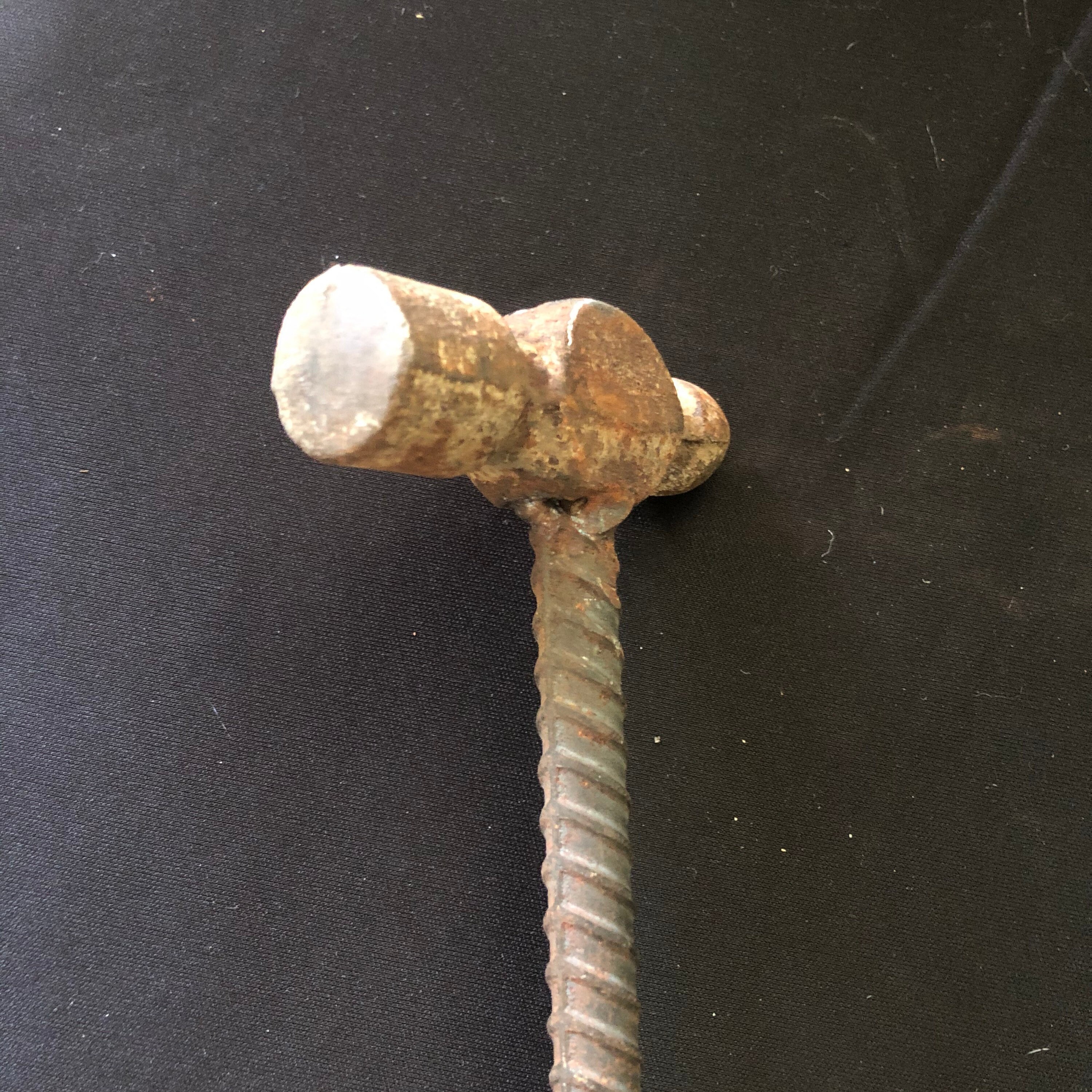Ball Peen Hammer w/ Rebar Handle Weld Art jonnysweld Etsy
