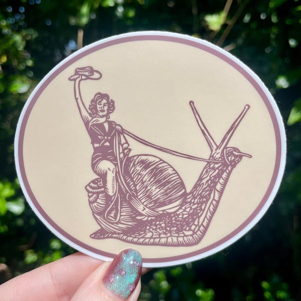 COWGIRL SNAIL STICKER, Cowgirl Schnecke, Cowgirl, Cowboy, Schnecke, Schnecken, Schnecken Aufkleber, Schneckenkunst, Sticker, Vinyl Aufkleber, niedlich, Western, Kunst