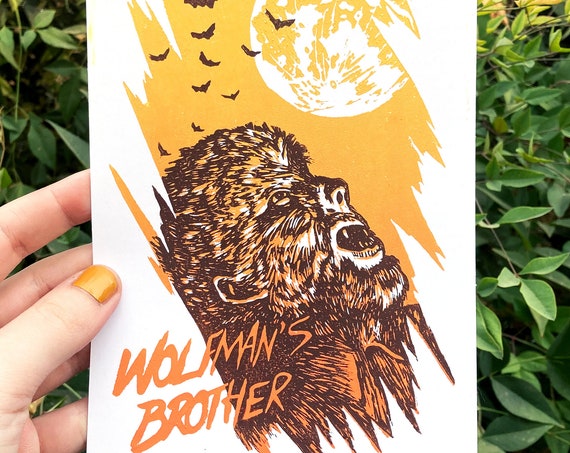 WOLFMAN'S BROTHER PRINT, Phish print, mini print, sci fi print, Phish art, Phan art, Phish poster