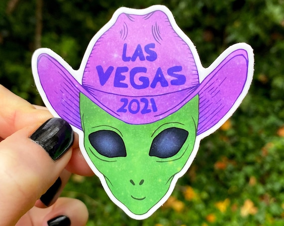 VEGAS PHISH STICKER, Phish vegas, Phish halloween, alien sticker, alien cowboy, vegas halloween, phish chicks, phish sticker, fall tour 2021