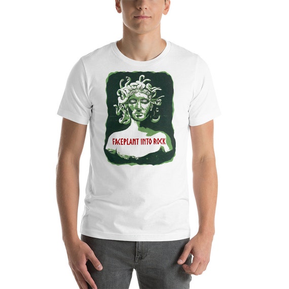 MEDUSA SHIRT, Faceplant into Rock Shirt, Kasvot Vaxt Shirt, Phish Shirt, Short-Sleeve Unisex T-Shirt