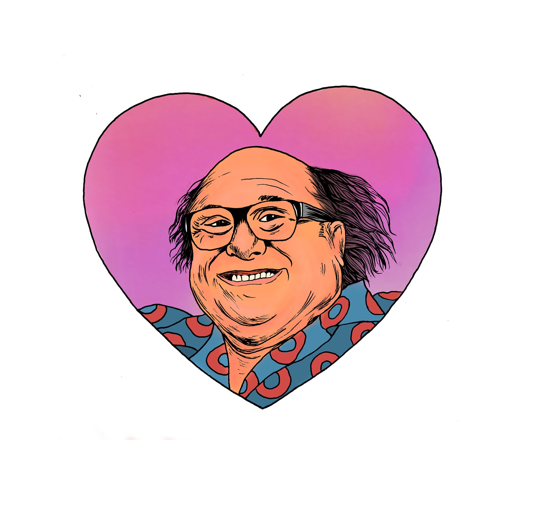 DANNY DEVITO STICKER, Danny DeVito Phish, Phish sticker, Fishman donuts, Ph...