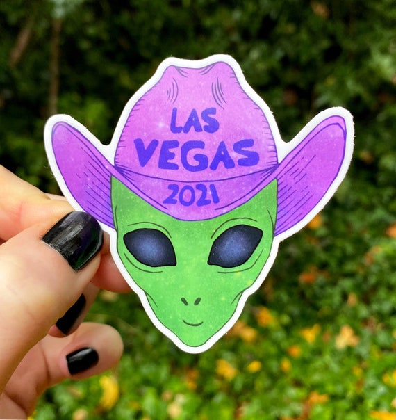 VEGAS PHISH STICKER, Phish vegas, Phish halloween, alien sticker, alien cowboy, vegas halloween, phish chicks, phish sticker, fall tour 2021