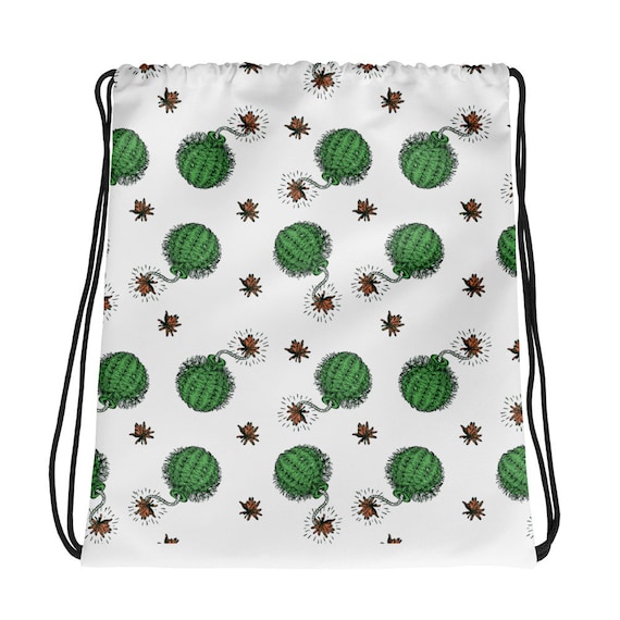 CACTUS BOMB BAG, Phish bag, Phish backpack, Festival Backpack, Mike Gordon, Cactus bag, Cactus Drawstring, Drawstring bag