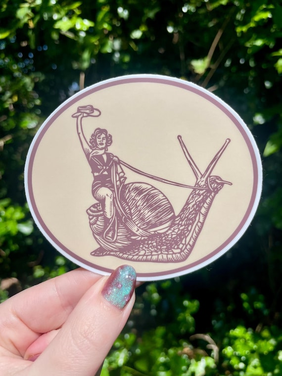 COWGIRL SNAIL STICKER, cowgirl snail, cowgirl, cowboy, snail, snails, snail sticker, snail art, sticker, vinyl sticker, cute, western, art