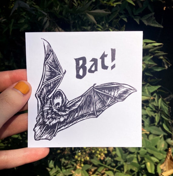 BAT PRINT, mini print, What we do in the Shadows, Halloween Print, Vampire print