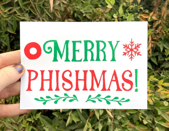 MERRY PHISHMAS mini PRINT, Mini Print, Phishmas Card, Phish Card, Christmas Card, Phishmas, Phan Art