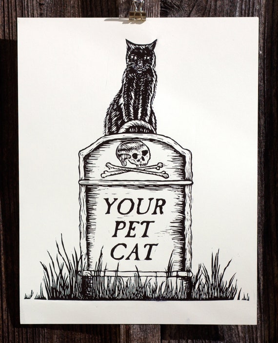 YOUR PET CAT Print, Phish print, Phish poster, Evil Phish, Phish Halloween, Phan art