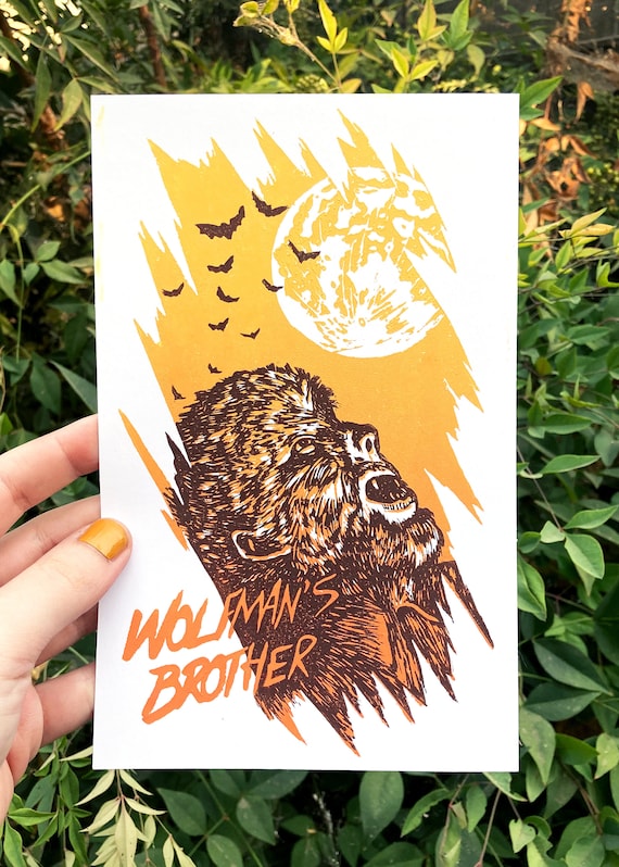 WOLFMAN'S BROTHER PRINT, Phish print, mini print, sci fi print, Phish art, Phan art, Phish poster