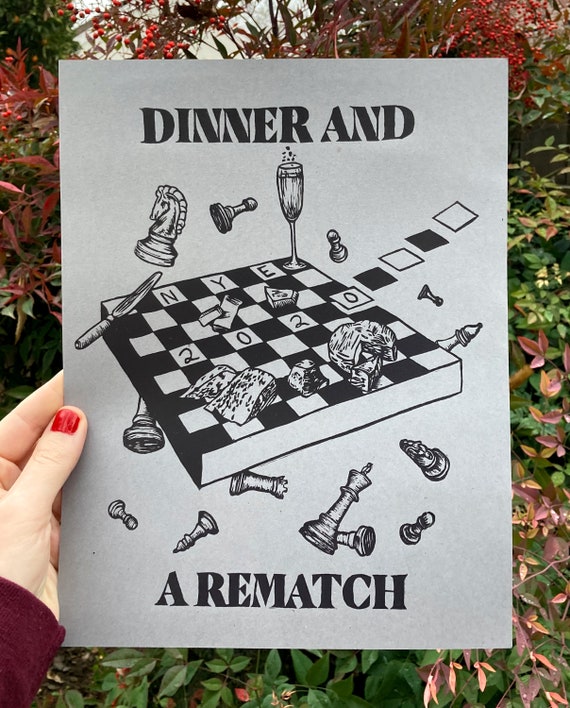 DINNER and a REMATCH PRINT, New Years Print, Phish Print, New Years 2020, New Years 2021