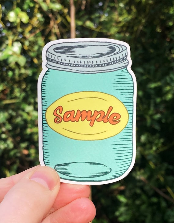 SAMPLE JAR STICKER, Sample in a jar sticker, Phish sticker, phish print, phish art, phan art, phish chicks