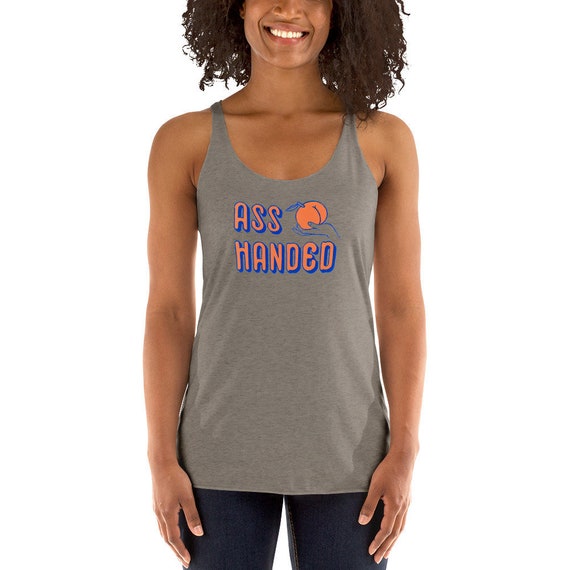 ASS HANDED TANK, Phish Tank top, Phish Shirt, Phish art, Phan art, Jon Fishman, Women's Racerback Tank