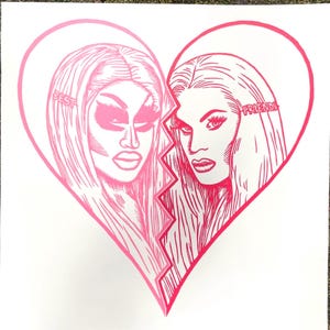 Pre-order! TRIXIE and KATYA PRINT, trixie and katya, trixie, katya, trixie mattel, katya zamolodchikova, ru paul, drag race, drag queen