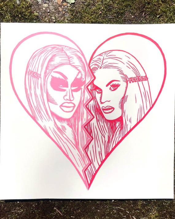 Pre-order! TRIXIE and KATYA PRINT, trixie and katya, trixie, katya, trixie mattel, katya zamolodchikova, ru paul, drag race, drag queen