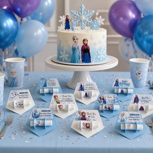 Personalized Frozen Princess Lip Balm Holder, Birthday Party Favor Gift Box