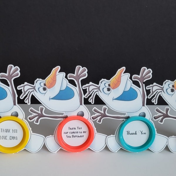 Frozen Olaf Mini Play-Doh holder for Party Favors (Disney)