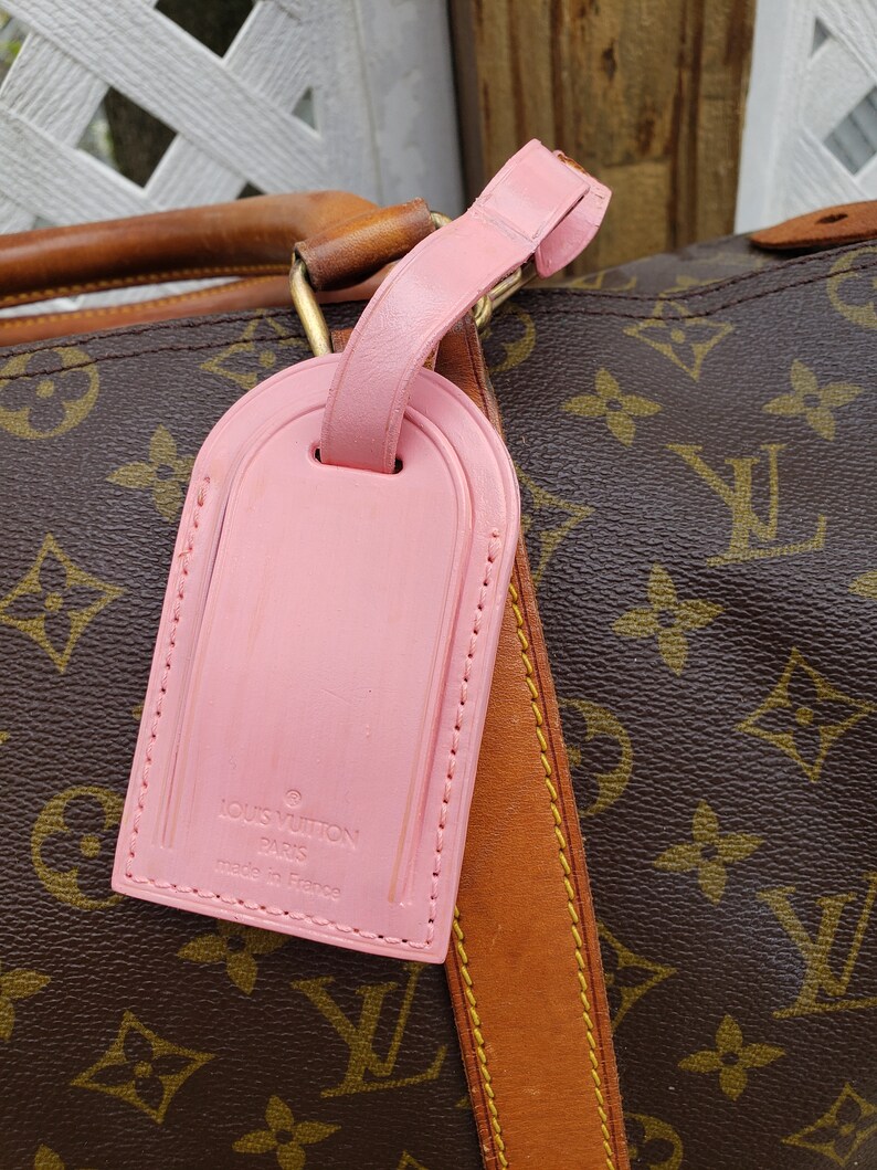 Louis Vuitton Luggage Tag Luggage Tag Leather Luggage Tag Etsy