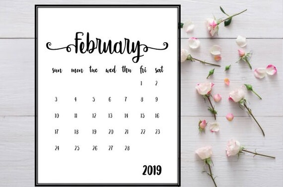 pregnancy-announcement-calendar-february-2019-calendar-baby-etsy