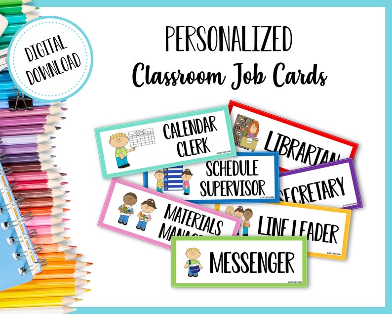 Classroom Job Chart Printable