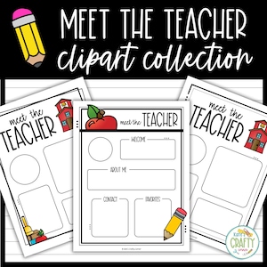 Meet the Teacher Templates | Clipart | Editable | Back to School | Open House | Printables