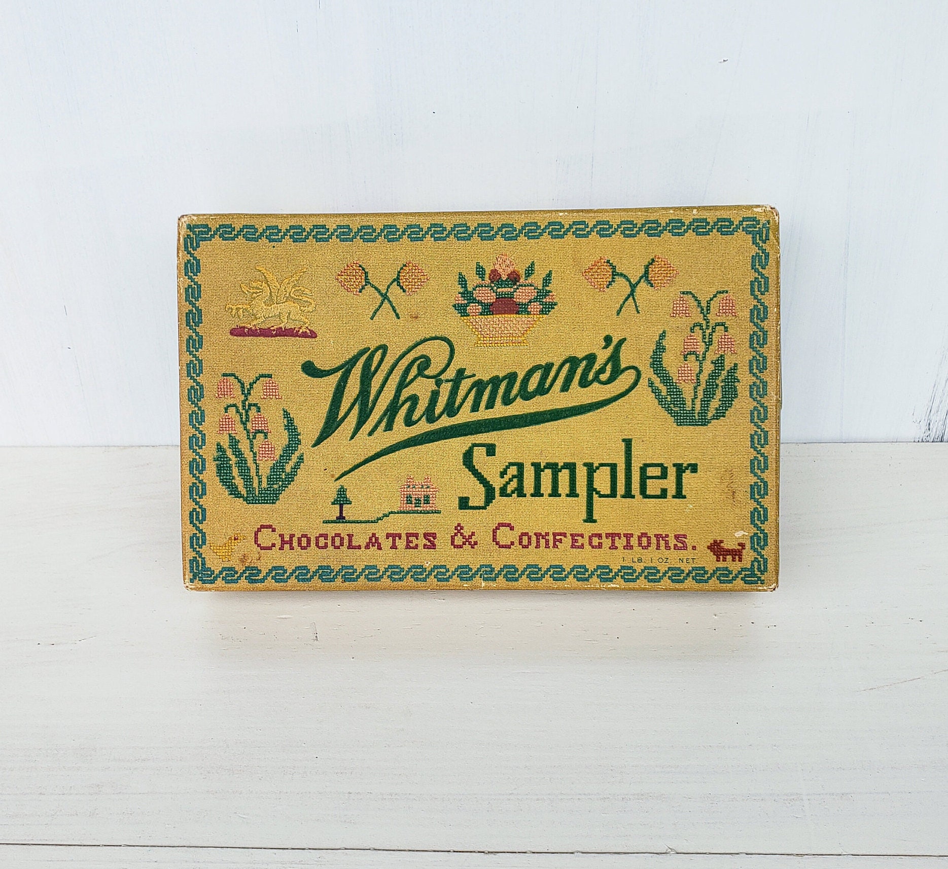 Vintage Whitman's Sampler Chocolate and Confections Box Etsy